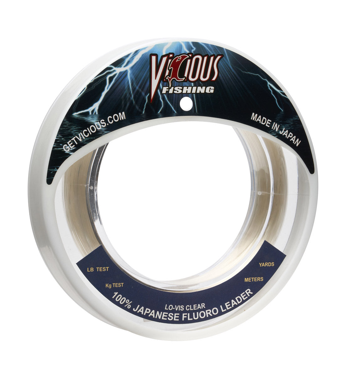Vicious 100% Japanese Fluorocarbon Leader - 130 Lb Test