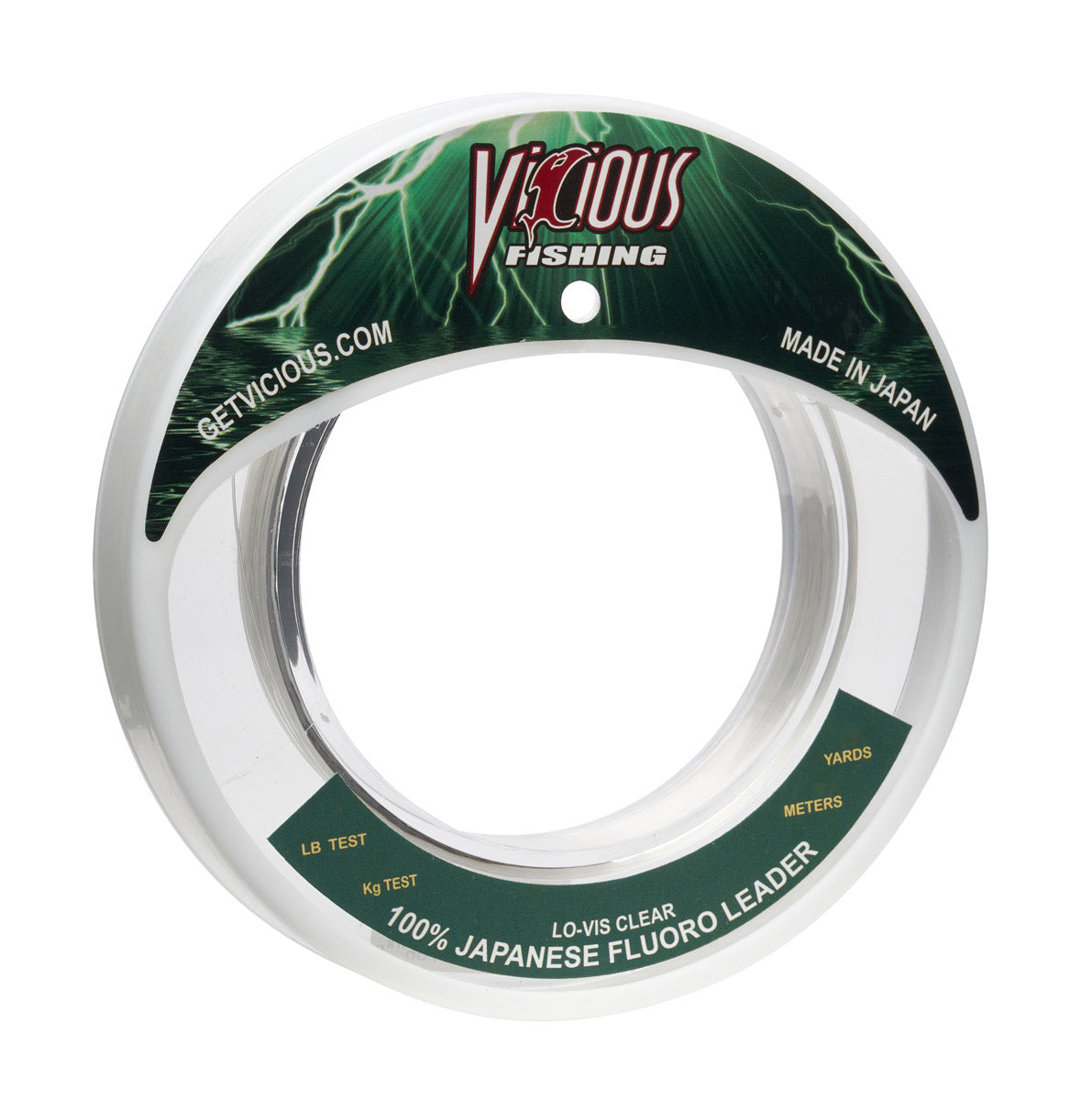 Vicious 100% Japanese Fluorocarbon Leader - 25 Lb Test