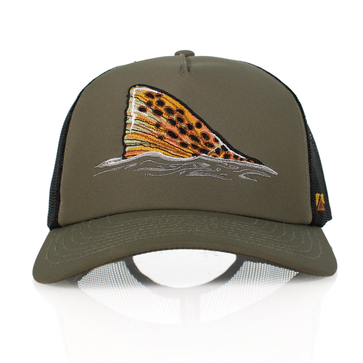 Brown Trout Tail Mesh Back 5-Panel Cap