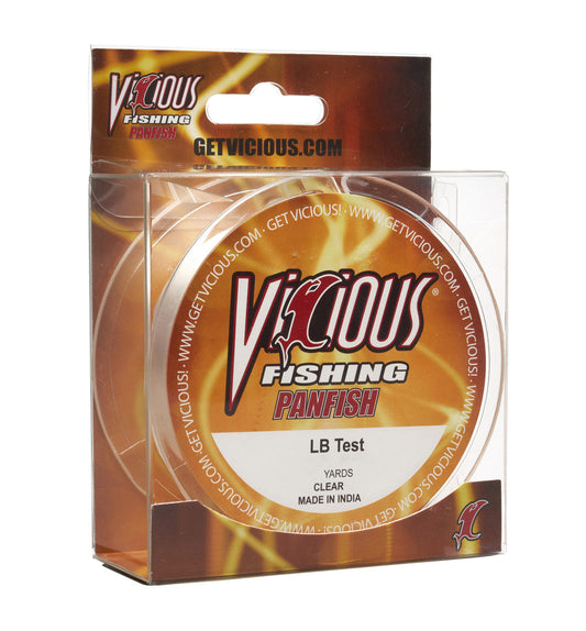 Vicious Panfish Clear Mono - 6 Lb Test