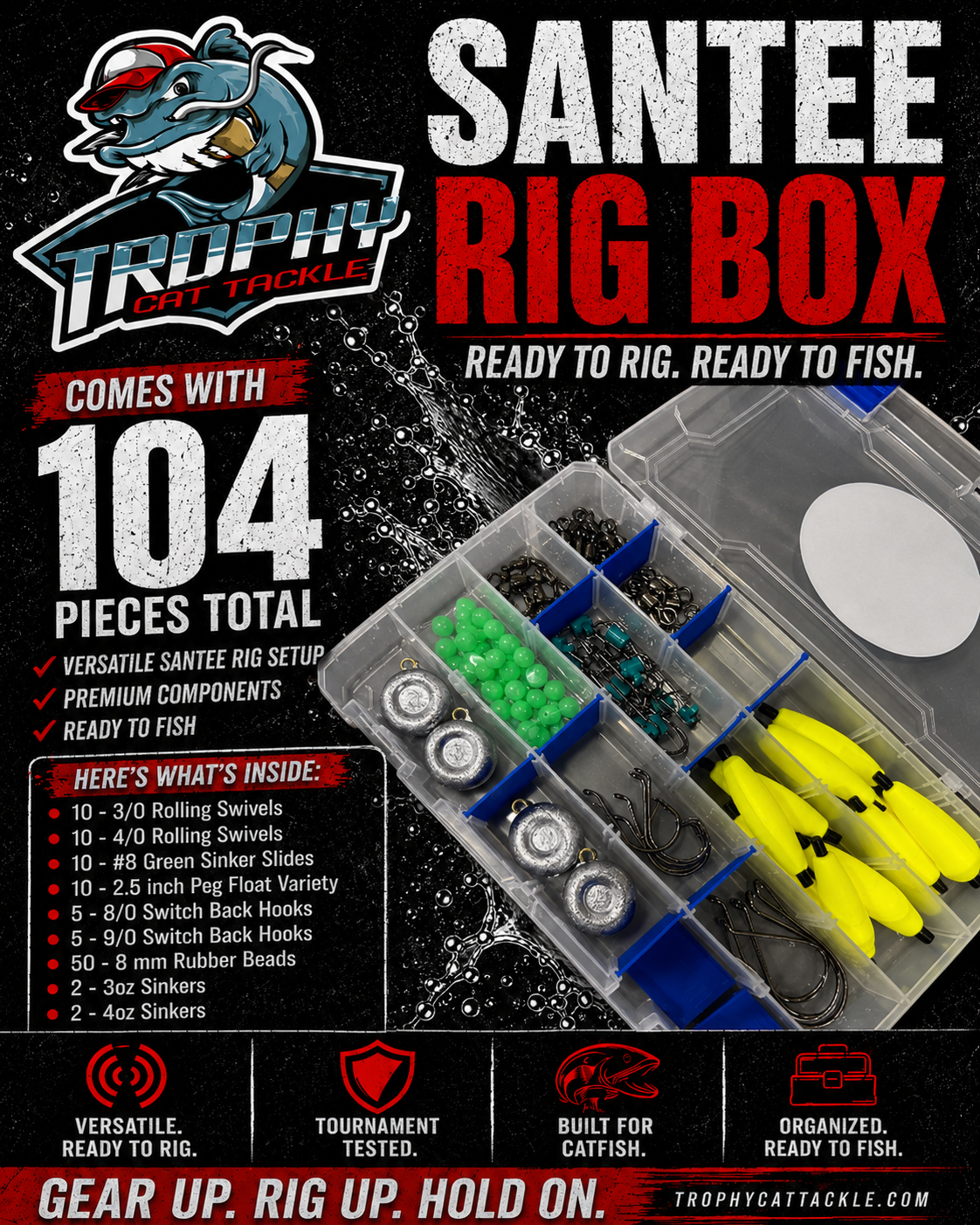 Santee Rig Catfish Tackle Box | Trophy Cat Tackle