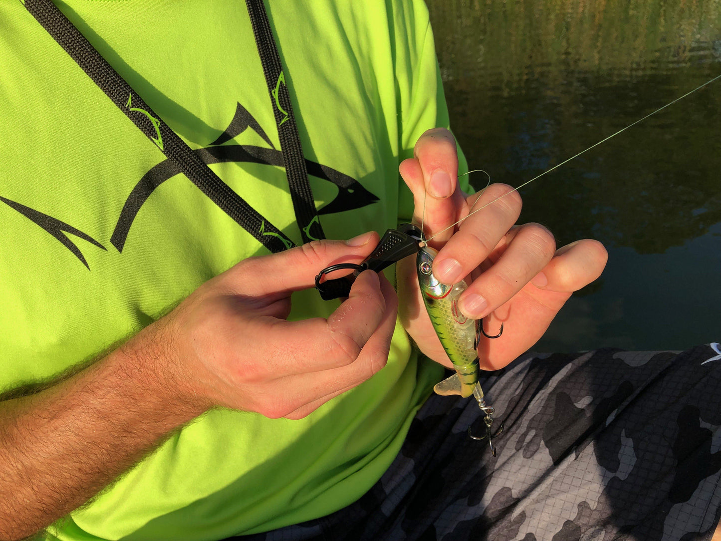 Line Cutterz Ceramic Blade Zipper Pull - Green